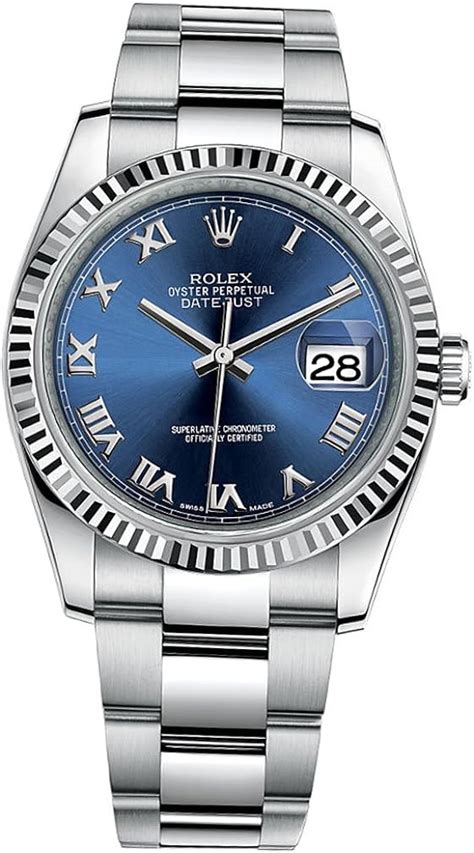 rolex armbanduhr blaues ziffernblatt|rolex aus edelstahl.